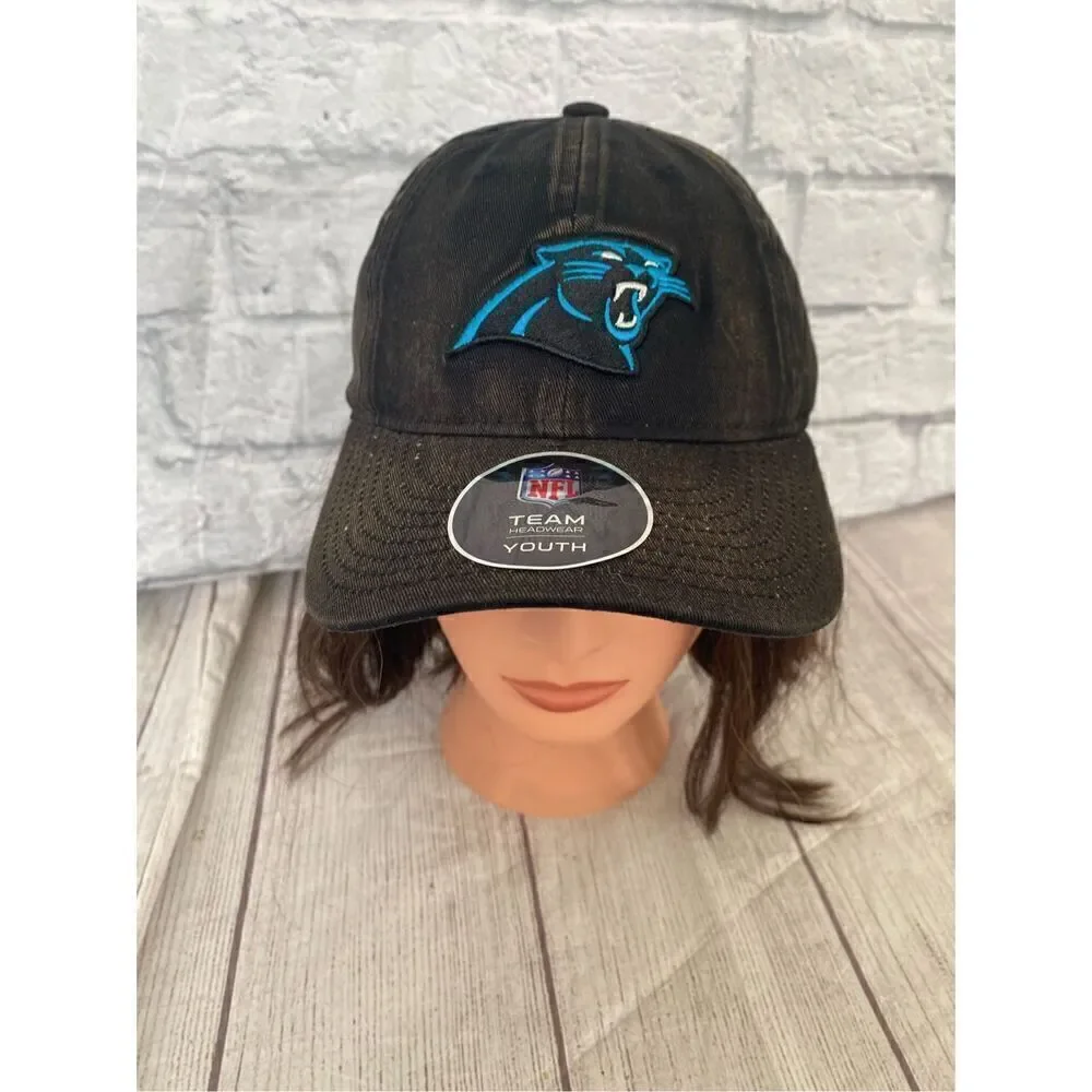 Carolina Panthers NFL team apparel youth ball cap 100% cotton